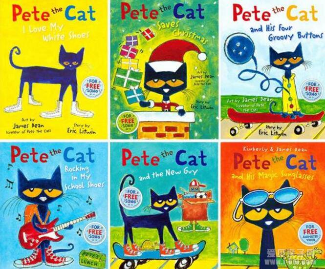 ԭ Pete the Cat Ƥèϵ6Ź˵Ƶ