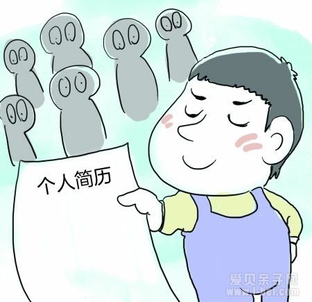幼升小简历模板