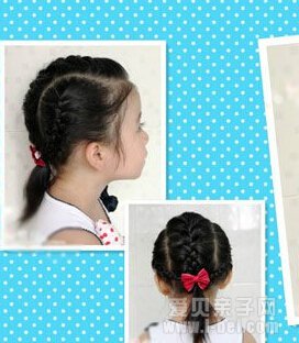 小编分享:小女孩绑扎发型法 最潮纯真发型