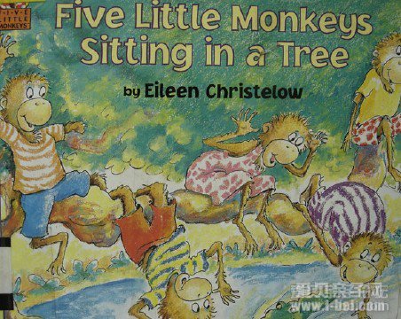 儿童英语启蒙绘本:五只小猴子Five little monkeys dab点读包下载