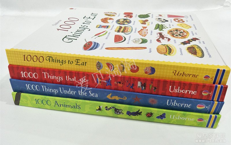 斯伯恩Usborne纸板书英文单词书1000个单词系列