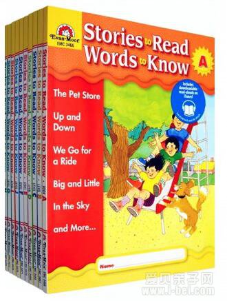 美国加州小学练习册Stories to Read Words to Know10册