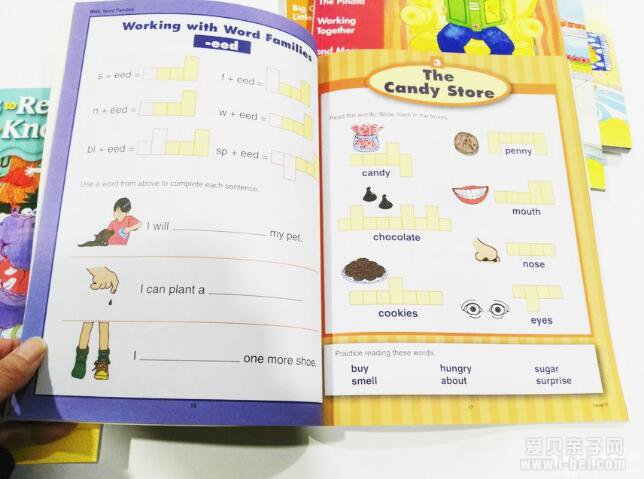 美国加州小学练习册Stories to Read Words to Know10册