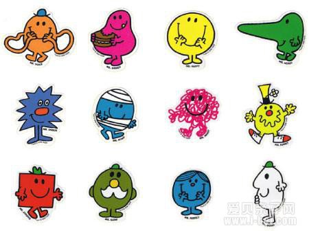 英文原版:Mr. Men Little Miss 奇先生和妙小姐87册绘本