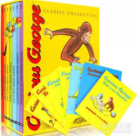 经典英文绘本:好奇猴乔治 Curious George系列精装7册