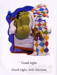 how do dinosaurs say good night?