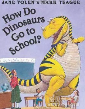 how do dinosaurs go to school?