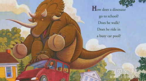 how do dinosaurs go to school?