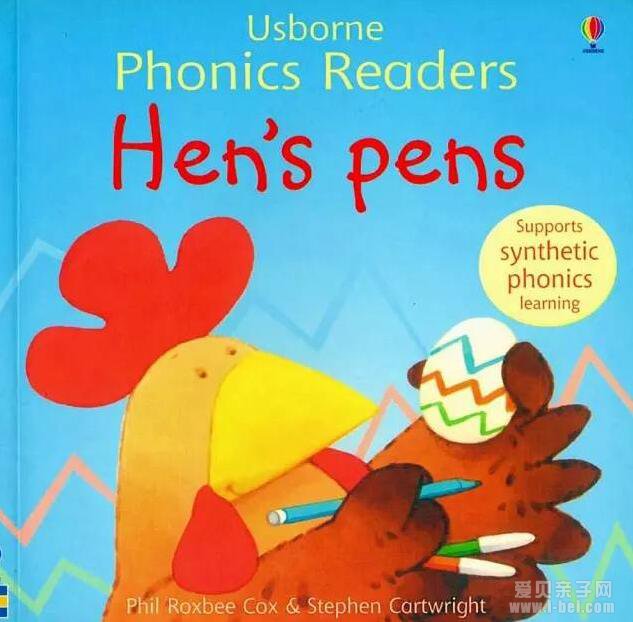 Usborne Phonics Readers系列 《Hen’s pens母鸡的彩色画笔》 阅读指导