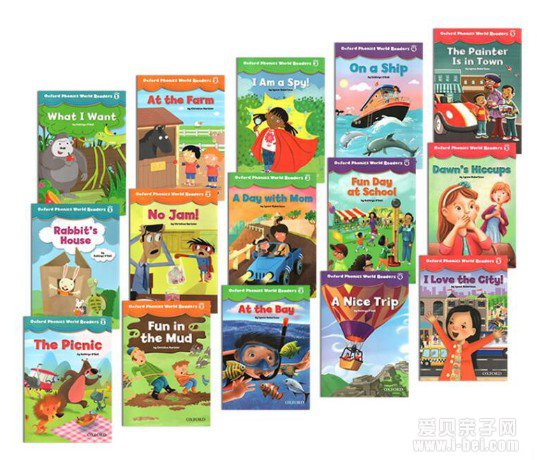 爆火读物：牛津拼读分级Oxford Phonics World 15册点读版